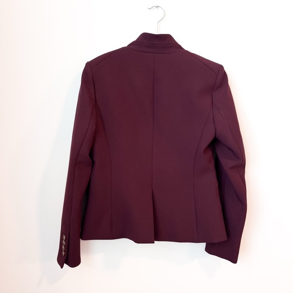 Like New Veronica Beard Farley Dickey Blazer Jacket Merlot Burgundy - Picture 4 of 10
